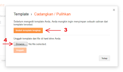Memilih Template