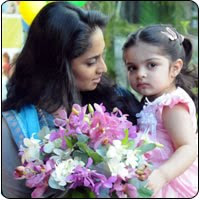 Shalini and baby