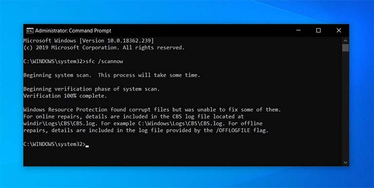 Windows 10 SFC /scannow Tidak Bisa Memperbaiki File Setelah Pembaruan