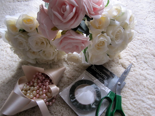 This is what my bouquet currently looks like I have just tied it together