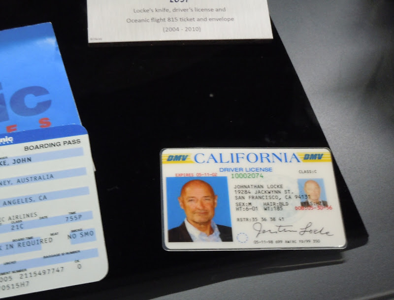 Locke ID card LOST prop