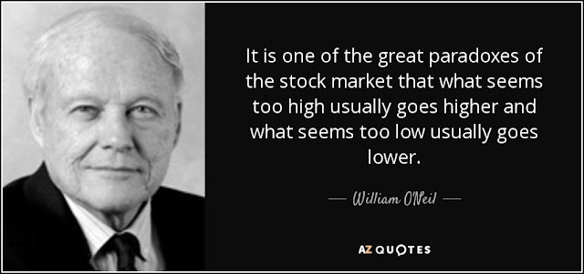 William O'Neil trading quote stocks stock market paradox