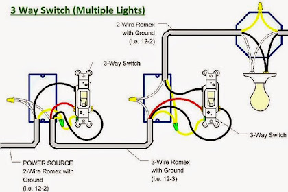 Wiring Diagram For 3 Way Switch With Multiple Lights