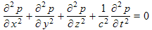 three dimensional wave equation