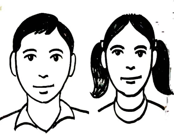 मानवी चेहऱ्याचे रेखाटन करणे. HUMAN FACE 