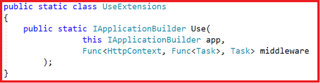 Use the Extension method in ASP.NET Core