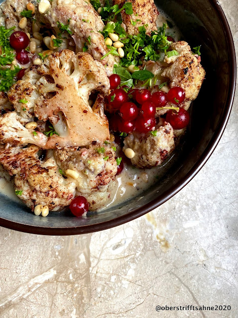 Blumenkohl gebraten mit Tahin