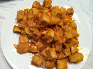 Orange tofu from Chloe Coscarelli's cookbook