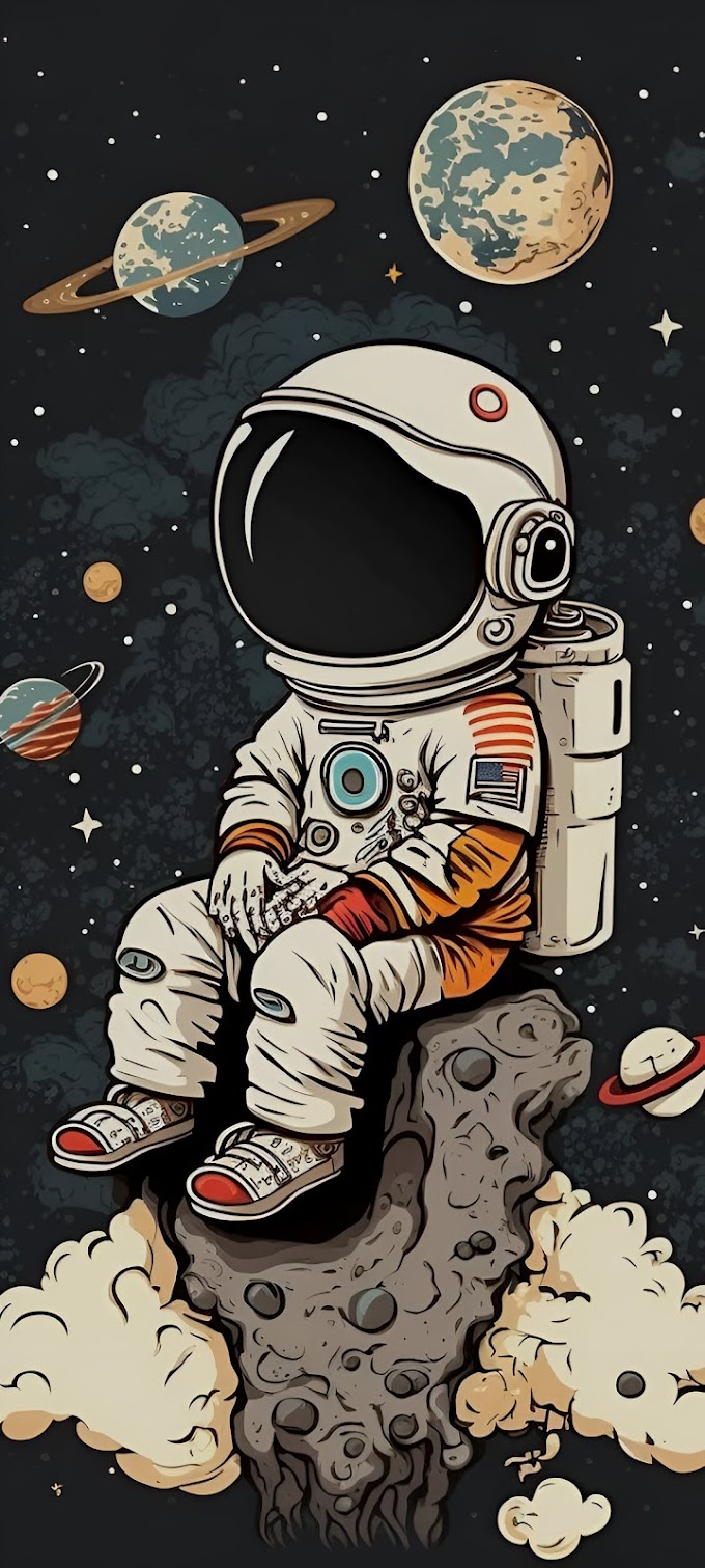 Cute Astronaut Wallpaper