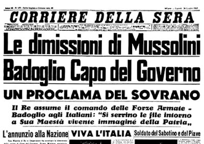 Caída del fascismo italiano