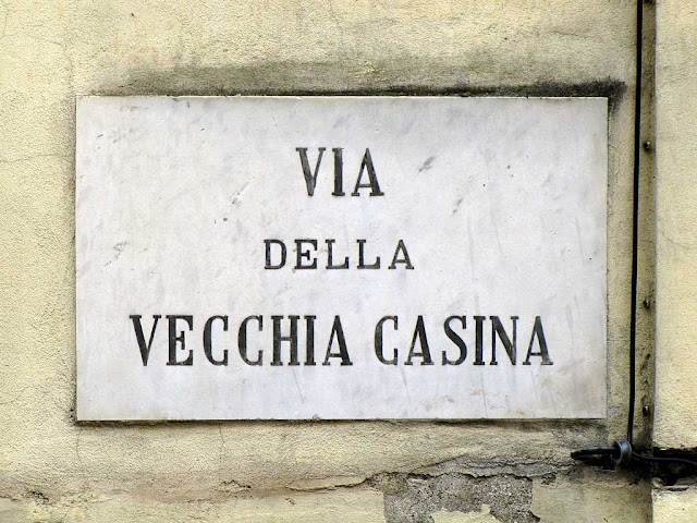 Via della Vecchia Casina, targa, Livorno