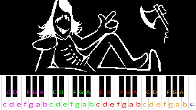 Rude Buster (Deltarune) Piano / Keyboard Easy Letter Notes for Beginners