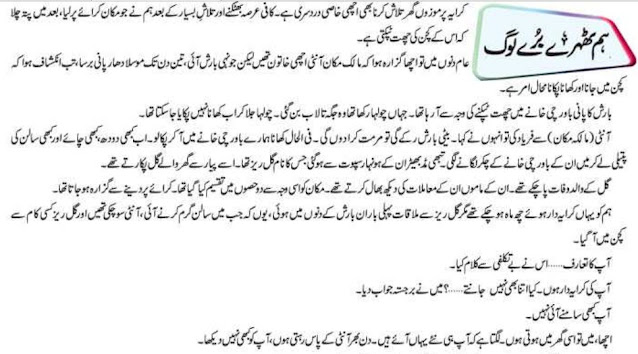 Hum Thehray Buray Log Story in Urdu