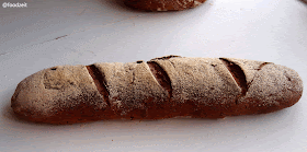 Baguette shape bread fresh from the oven