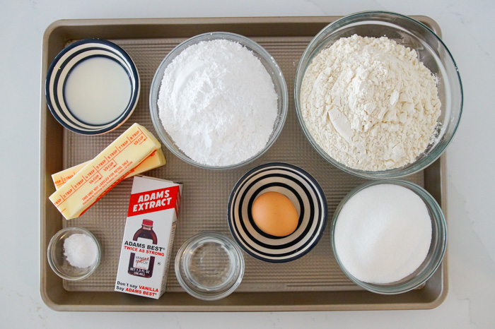 Extreme Vanilla Cut-Out Cookies ingredients