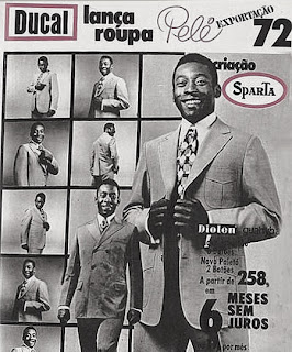 propaganda Ducal - com Pelé - 1972.1972; moda anos 70; propaganda anos 70; história da década de 70; reclames anos 70; brazil in the 70s; Oswaldo Hernandez