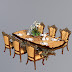 5 SET SKETCHUP: DINNING TABLE VOL 1