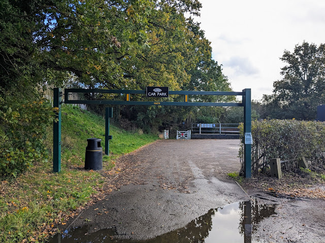 The LNER car park at Smallford Station