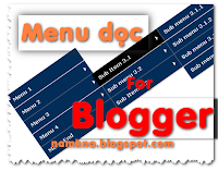 Menu dọc xổ ngang nhiều cấp cho blogspot