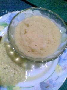 rawa idli and amla coconut chutney