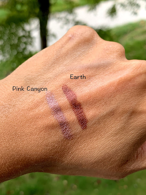 Make Up For Ever Aqua Resist Smokey Shadow | Pink Canyon, Earth Review, photos, Swatches