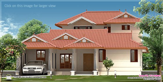 2528 sq-ft villa design