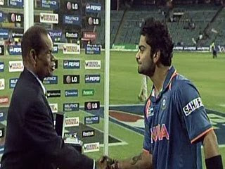 Virat kohli On Man Of The Mathc