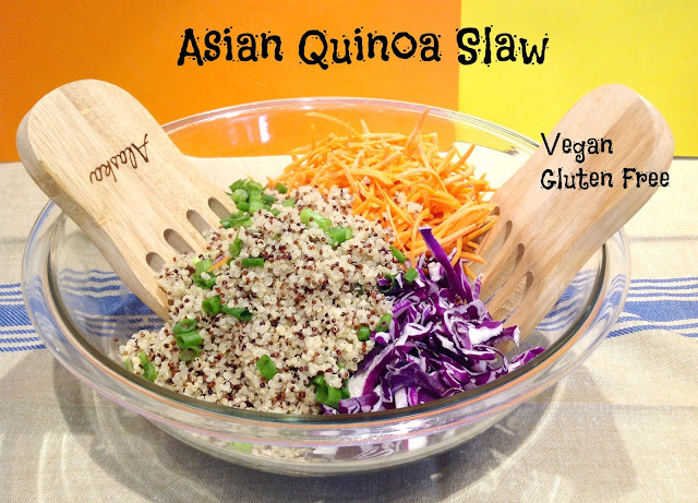 Asian Quinoa vegetable slaw, GF