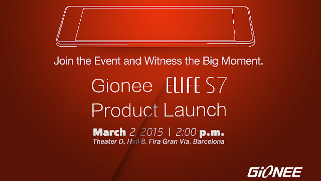 Gionee MWC 2015 Invitation