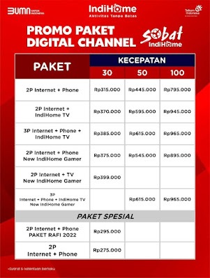 paket promo digital channel