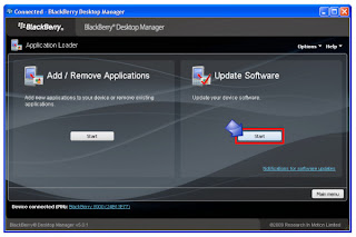 Flashing BlackBerry dengan Desktop Manager yang sudah terinstal