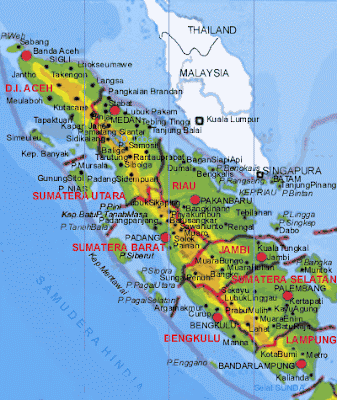 Peta Pulau Sumatera