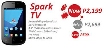 cherry mobile spark tv, cherry mobile