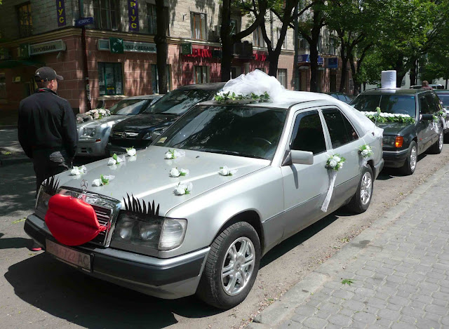 Bridal Car Decorations Wedding Ternopil Western Ukraine