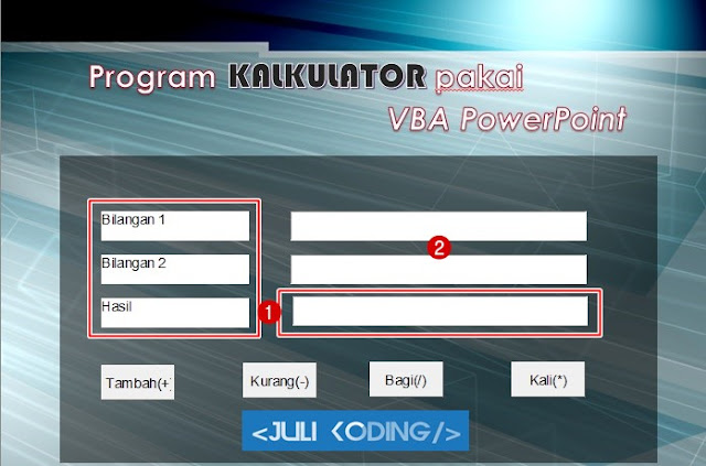 Desain & Atur Posisi Komponen VBA PowerPoint