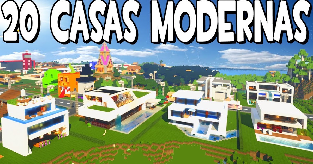 20 Mejores Casas Modernas En Minecraft Mirote Y Blancana