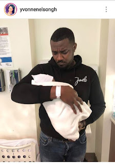 Johndumelo and wify welcomes baby. Photo