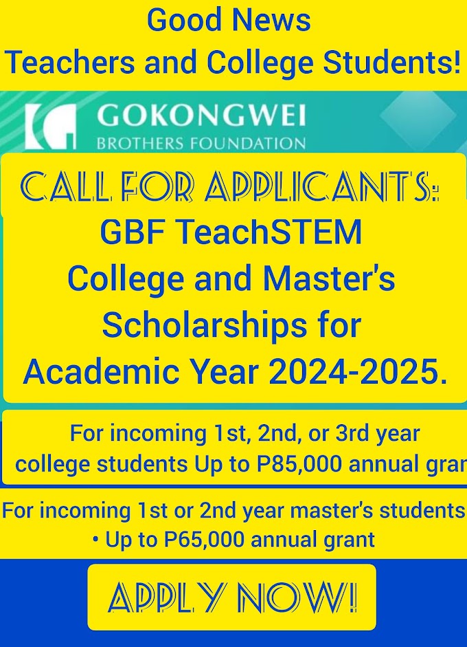 GBF TeachSTEM College and Master's Scholarships for Academic Year 2024-2025 | Apply now! 