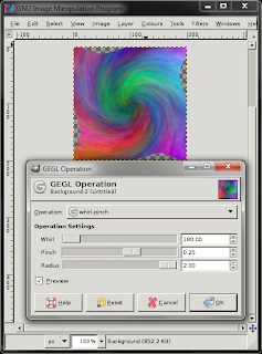 Whirl and pinch gegl op!