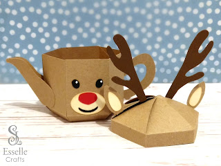 Reindeer Teapot Box by Esselle Crafts