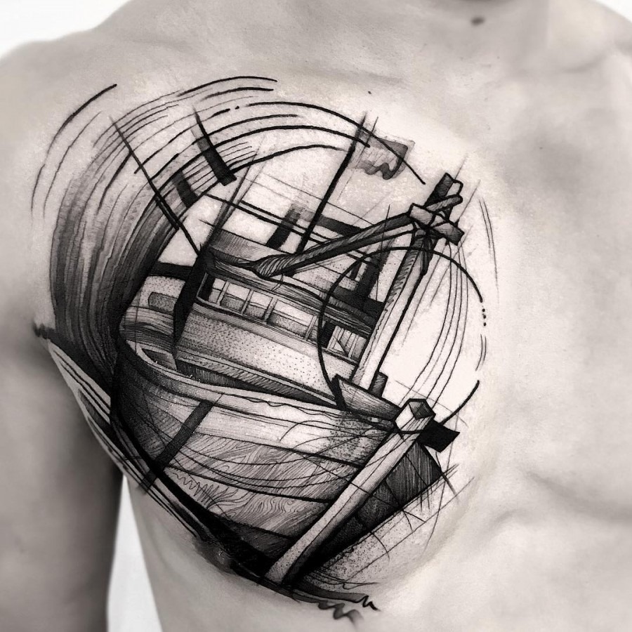 este_maravilhoso_esboço_estilo_de_tatuagem