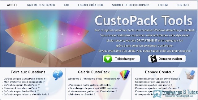 CustoPack Tools : un logiciel gratuit pour personnaliser et transformer l'apparence de Windows