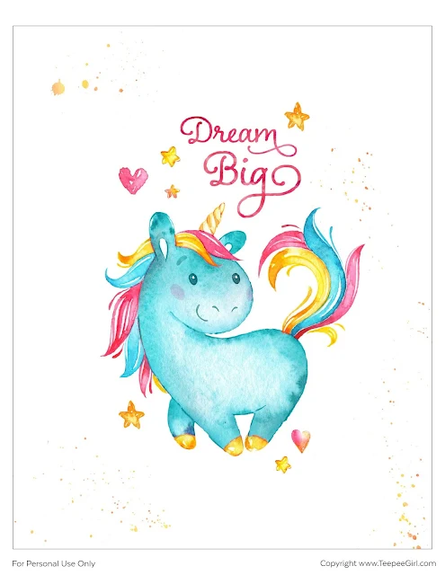 Pósters de Unicornios para Imprimir Gratis. 