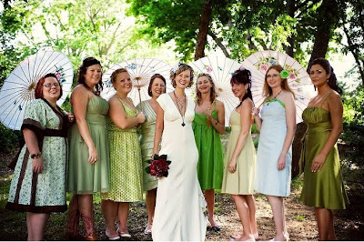 Bridesmaids on Www Mybridestory Com  Bridesmaids  Dresses That Don T Match