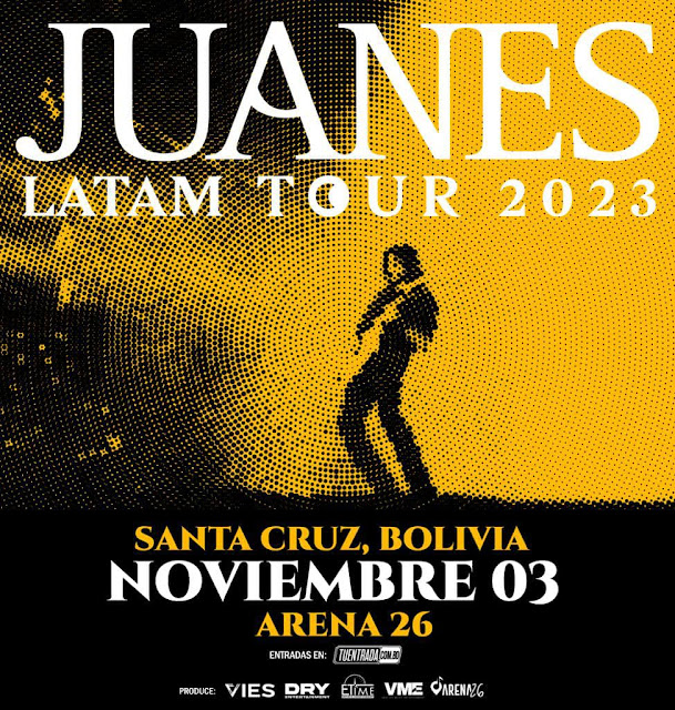 Confirmado Juanes en Santa Cruz el 3 de Noviembre