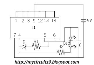 Emergency light circuit diagram