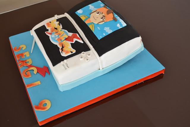 Tarta Nintendo DS Fondant Inazuma Eleven