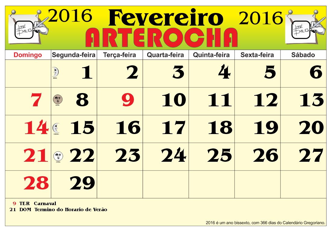 Calendário 2017 com feriados nacionais Brasil melhor calendário 