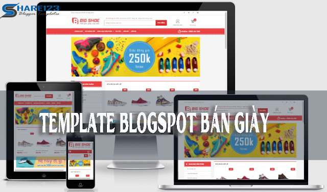 Template blogspot bán giày đẹp chuẩn seo