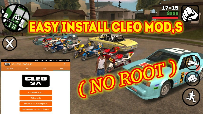 CLEO MODS IN GTA SA ( NO ROOT ) ~ Android Games BUZZ